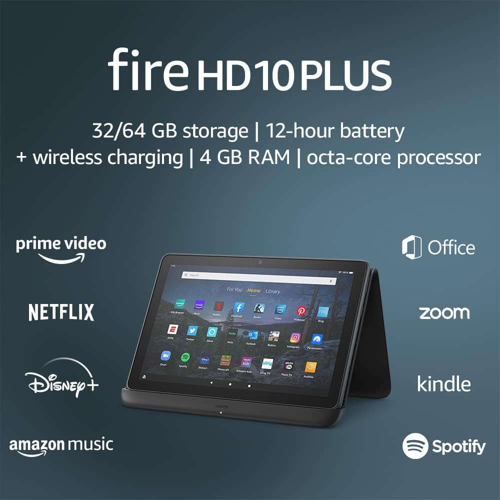 Amazon FireHD 10 Plus Review: Powerful and Affordable Tablet with Wireless Charging Dock
