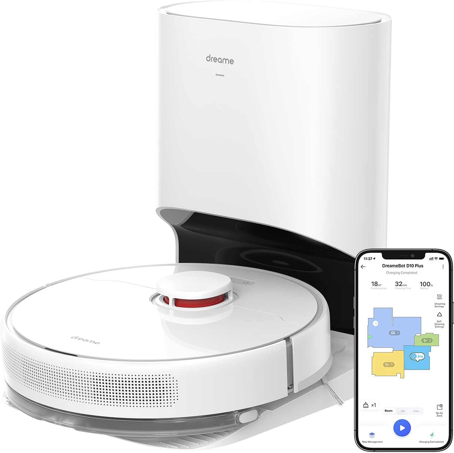 Dreametech D10 Plus: Effortless Cleaning with the Ultimate Robot Vacuum and Mop